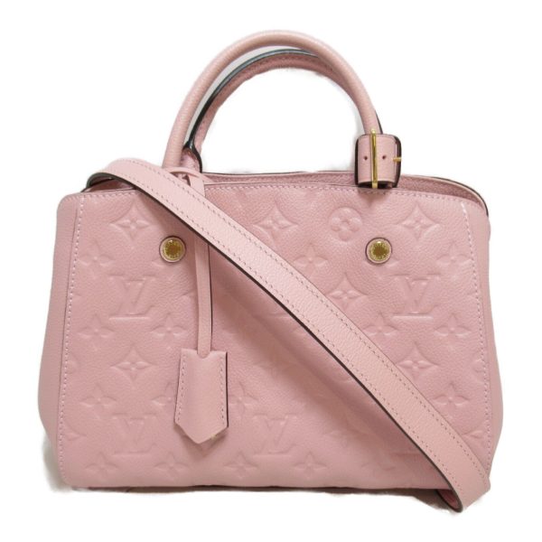 1 Louis Vuitton Montaigne BB 2way Shoulder Bag leather Rose pink