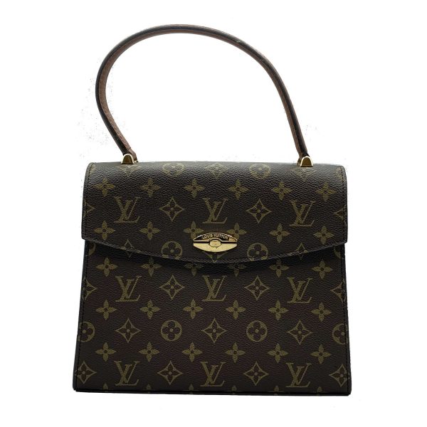 1 Louis Vuitton Malesherbes Hand Bag Monogram Canvas Brown