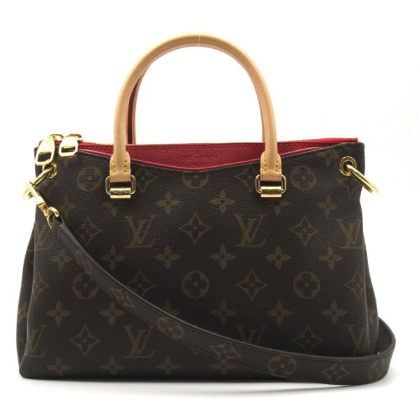 1 Louis Vuitton Pallas BB Shoulder Handbag Monogram Canvas Brown