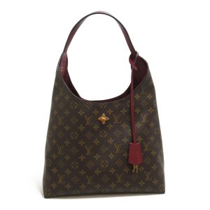 1 Louis Vuitton Flower Hobo Shoulder Bag Monogram Leather Bordeaux