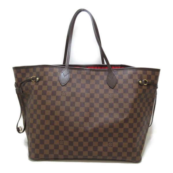 1 Louis Vuitton Neverfull GM Shoulder Tote Bag Damier Ebene