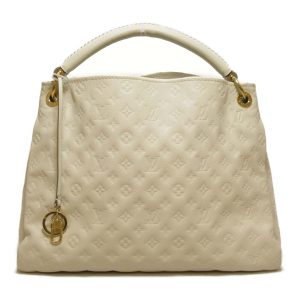 1 Louis Vuitton Artsy MM Handbag Monogram Leather Neige Women LV