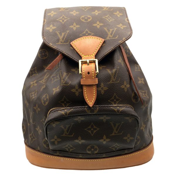 1 Louis Vuitton Montsouris MM Backpack Rucksack Bag Monogram Canvas