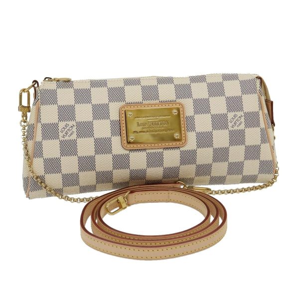 1 Louis Vuitton Damier Azur Eva 2way Shoulder Hand Pouch