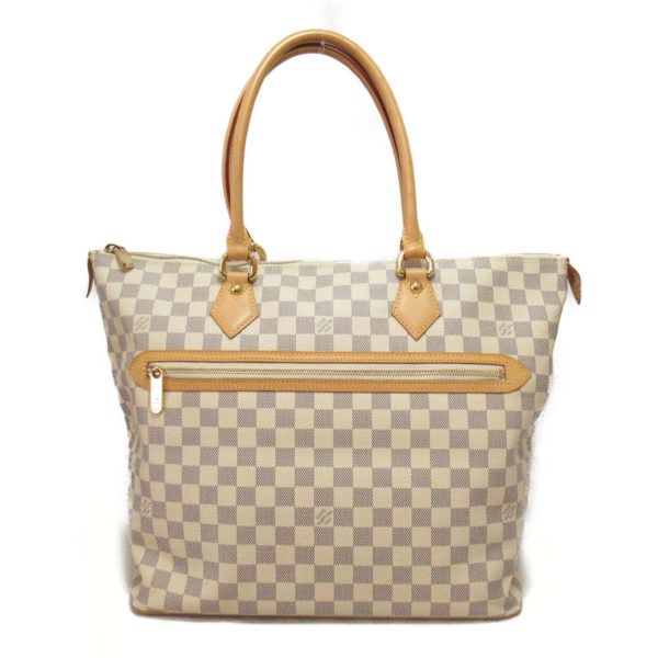 1 Louis Vuitton Saleya GM Hand Bag Damier Azur Canvas White