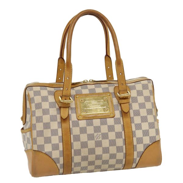 1 Louis Vuitton Damier Azur Berkeley Hand Bag LV Auth