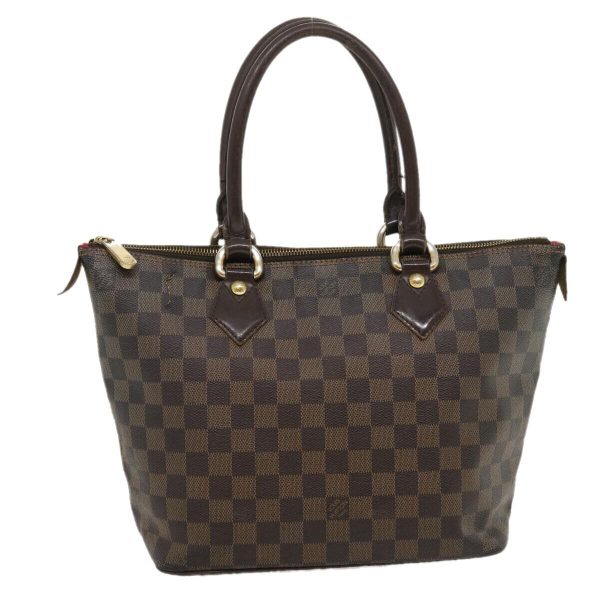 1 Louis Vuitton Damier Ebene Saleya PM Tote Bag LV Auth