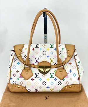 1 Louis Vuitton Bag Beverly GM Shoulder White Monogram Multicolor Shoulder