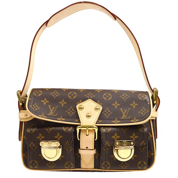 1 Louis Vuitton Hudson PM Hand Bag Purse Monogram Canvas