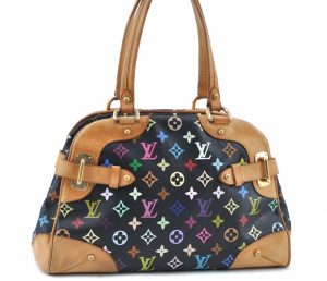 1 Louis Vuitton Monogram Multicolor Claudia Hand Bag Black