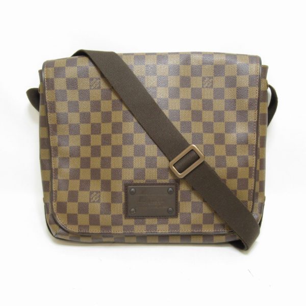 1 Louis Vuitton Brooklyn MM Shoulder Bag Damier Canvas Ebene Women LV