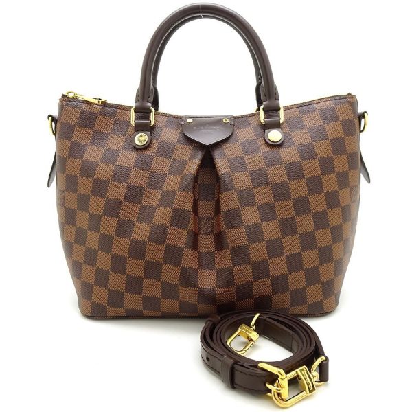 1 Louis Vuitton Damier Ebene Siena PM Shoulder Bag Brown