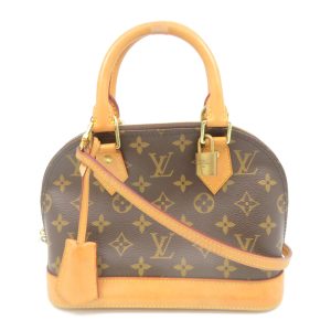 1 Louis Vuitton Alma BB Satchel Shoulder Handbag Monogram Brown