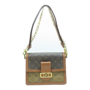 1 Louis Vuitton Dauphine MM Shoulder Bag Handbag Monogram Reverse
