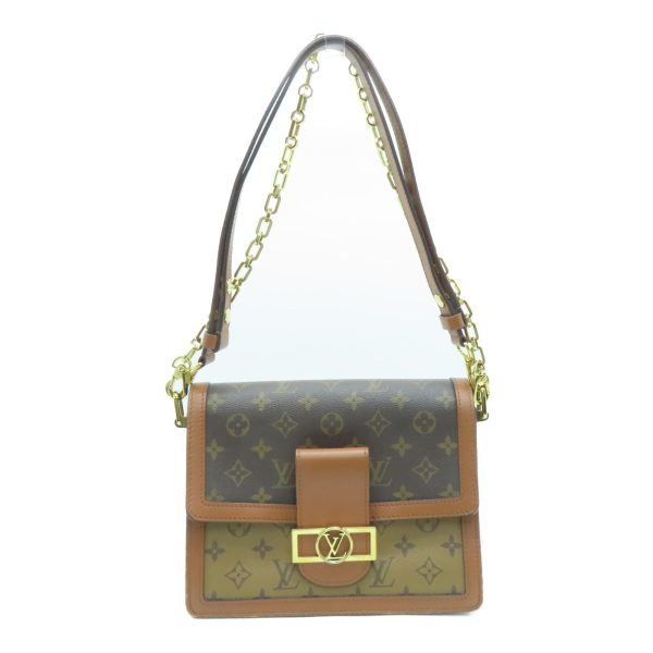 1 Louis Vuitton Dauphine MM Shoulder Bag Handbag Monogram Reverse