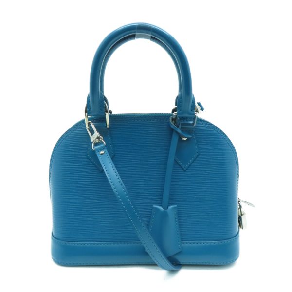 1 Louis Vuitton Alma BB Satchel Shoulder Handbag Epi Blue