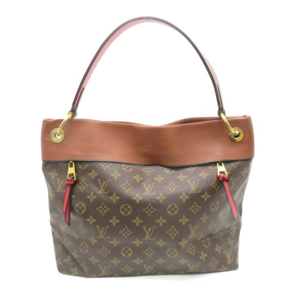 1 Louis Vuitton LV Tuileries Hobo Shoulder Bag Monogram Brown