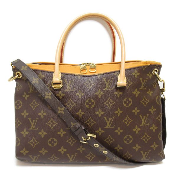 1 Louis Vuitton Palas BB 2way Handbag Monogram Canvas Brown Saffron