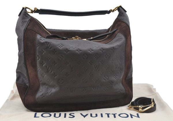 1 Louis Vuitton Monogram Empreinte Audacieuse GM Shoulder Bag Brown