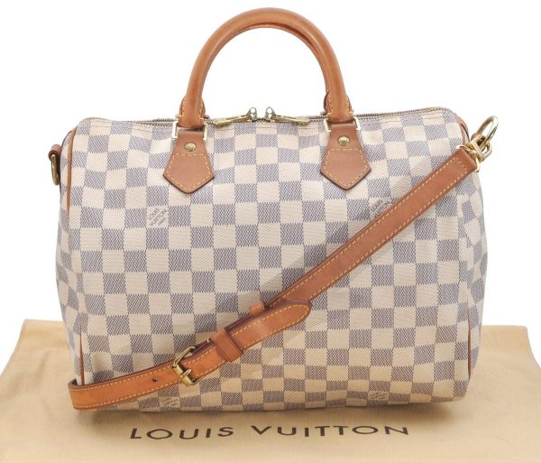 1 Louis Vuitton Damier Azur Speedy Bandouliere 30 Hand Bag