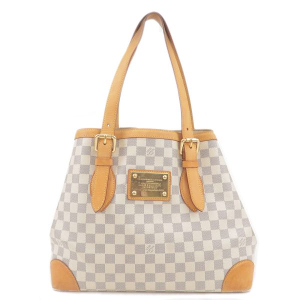 1 Louis Vuitton Damier Azur Hampstead MM Hand Bag