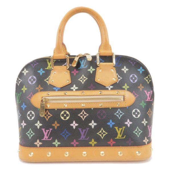 1 Louis Vuitton Monogram Multi Color Alma PM Hand Bag black