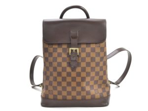 1 Louis Vuitton Damier Ebene Soho Backpack Brown