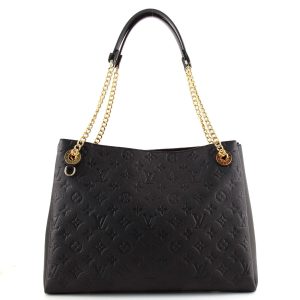 1 Louis Vuitton Surene Handbag Monogram Empreinte Leather MM Black