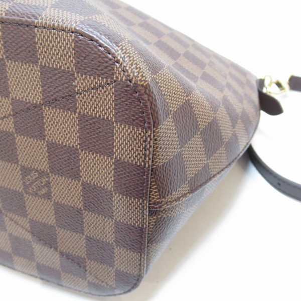 10 Louis Vuitton Sienna MM Shoulder Crossbody Bag Damier Canvas Brown Ebene