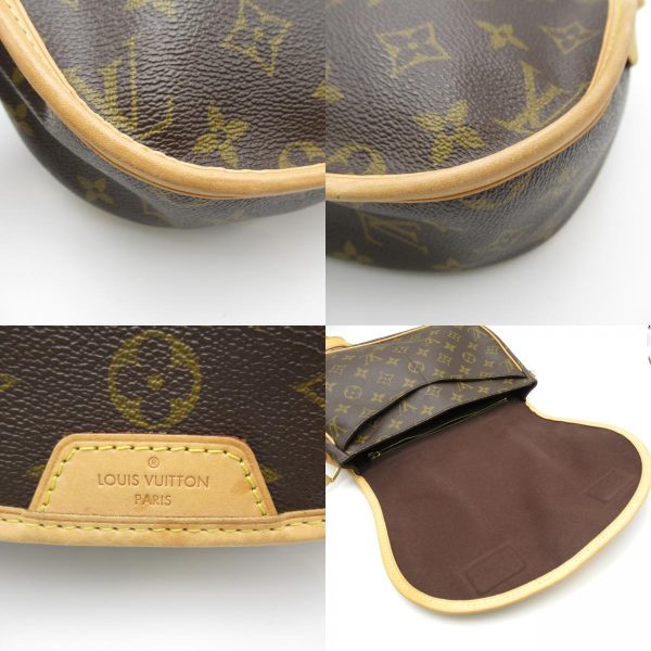 10 Louis Vuitton Menilmontant PM Shoulder Bag Monogram Canvas Brown LV