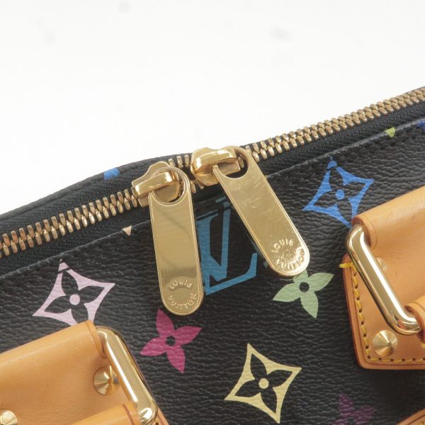 10 Louis Vuitton Monogram Multi Color Alma PM Hand Bag black