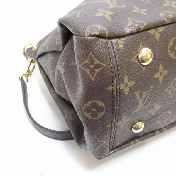 10 Louis Vuitton Pallas Shoulder Hand Bag Monogram Canvas Brown