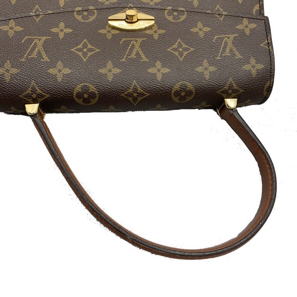 11 Louis Vuitton Malesherbes Hand Bag Monogram Canvas Brown