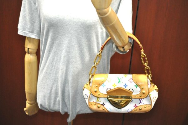 12 Louis Vuitton Monogram Multicolor Marilyn Shoulder Bag White