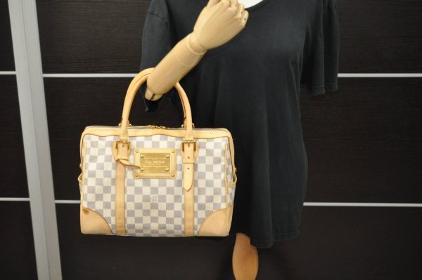 12 Louis Vuitton Damier Azur Berkeley Hand Boston Bag