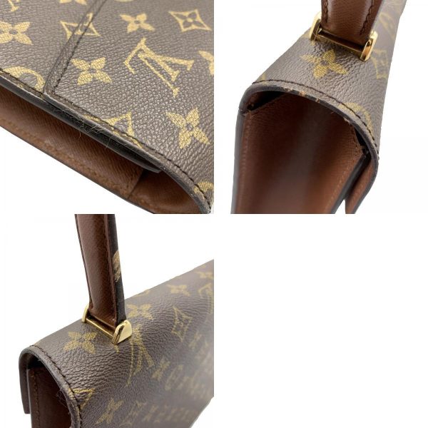 12 Louis Vuitton Malesherbes Hand Bag Monogram Canvas Brown