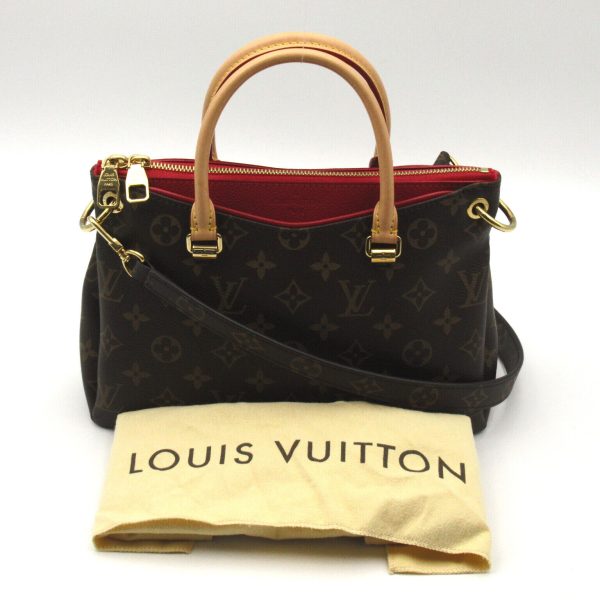 12 Louis Vuitton Pallas BB Shoulder Handbag Monogram Canvas Brown