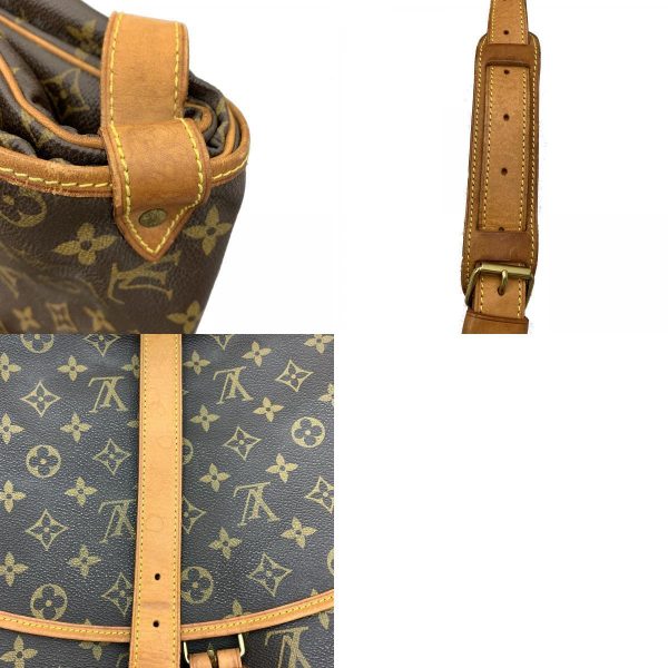12 Louis Vuitton Saumur GM Shoulder Bag Monogram Canvas Brown Unisex LV
