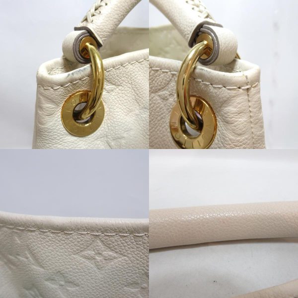 12 Louis Vuitton Artsy MM Handbag Monogram Leather Neige Women LV