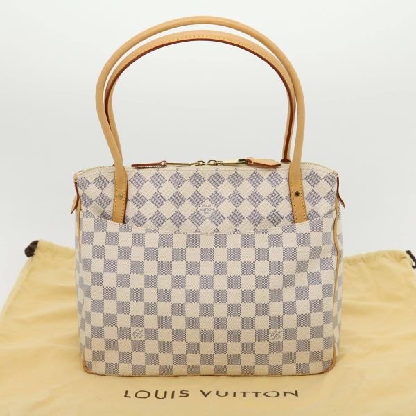 12 Louis Vuitton Damier Azur Figheri PM Tote Bag