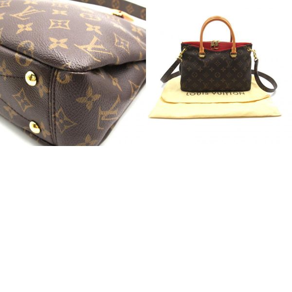 12 Louis Vuitton Palas BB 2way Shoulder Bag Monogram Canvas Brown Women