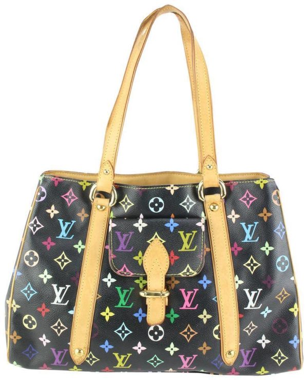 12 Louis Vuitton Black Monogram Multicolor Aurelia Shoulder Bag