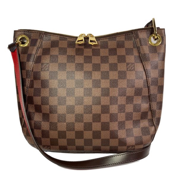 2 Louis Vuitton South Bank Shoulder Bag Damier Canvas Brown Women GHW