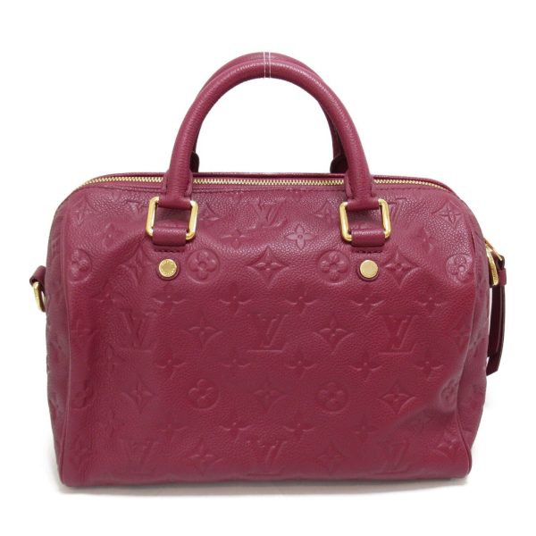 2 Louis Vuitton Speedy Bandouliere 25 Handbag Leather Purple Aurore