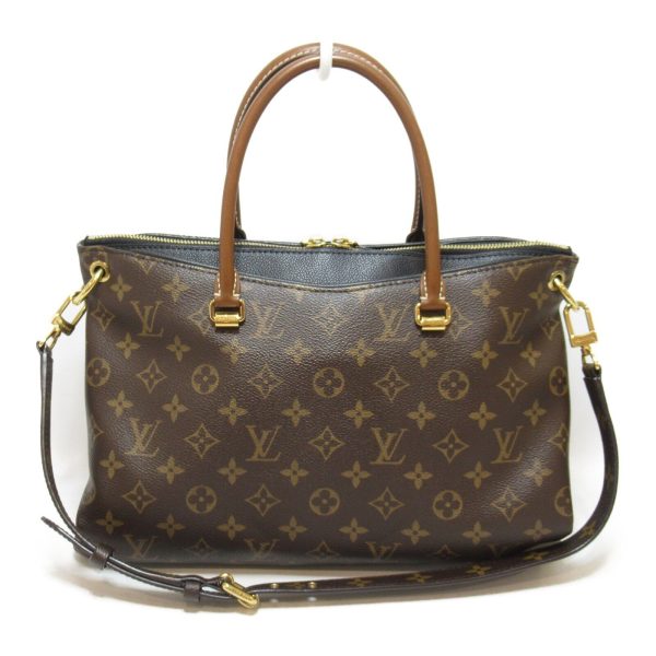 2 Louis Vuitton Pallas Shoulder Hand Bag Monogram Canvas Brown