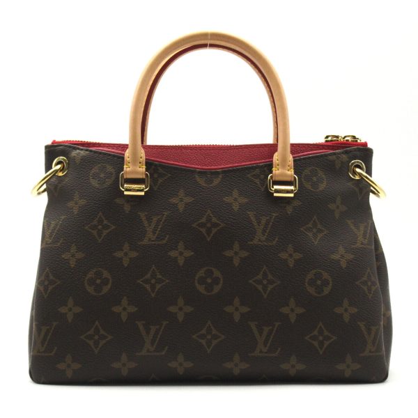 2 Louis Vuitton Pallas BB Shoulder Handbag Monogram Canvas Brown