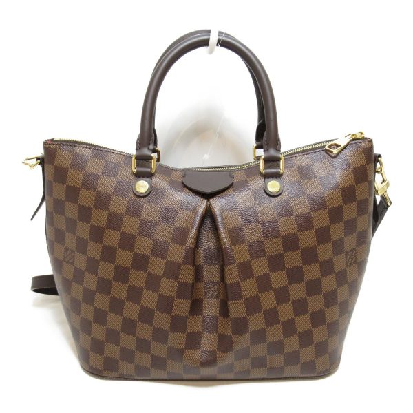 2 Louis Vuitton Sienna MM Shoulder Crossbody Bag Damier Canvas Brown Ebene