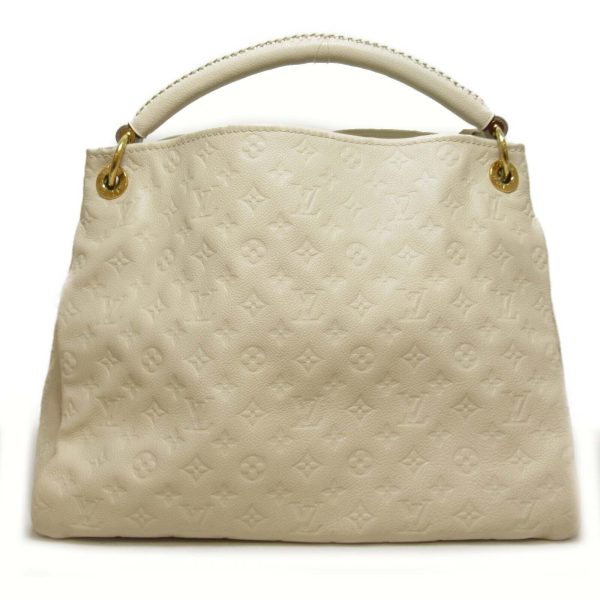 2 Louis Vuitton Artsy MM Handbag Monogram Leather Neige Women LV