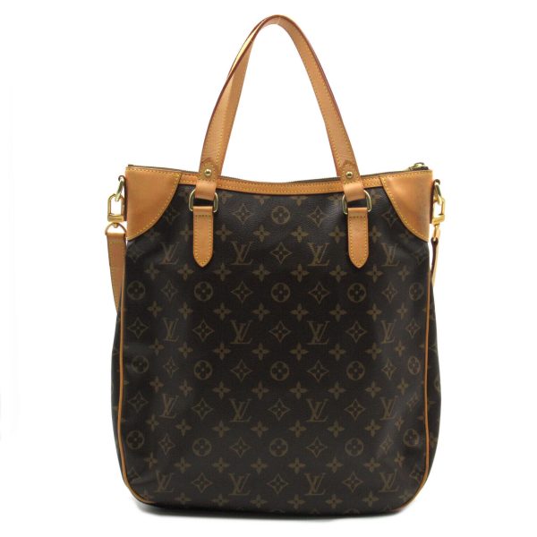 2 Louis Vuitton Odeon Gm Shoulder Handbag Monogram Canvas Brown