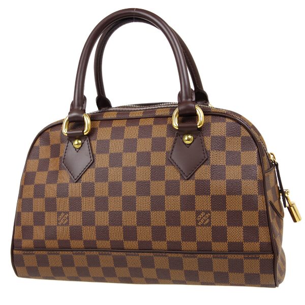 2 Louis Vuitton Duomo Hand Bag Purse Damier Ebene Authentic